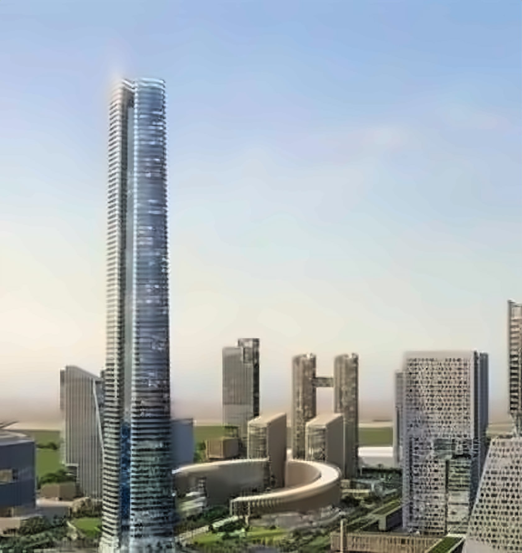 Render of the tower within the New Capital CBD