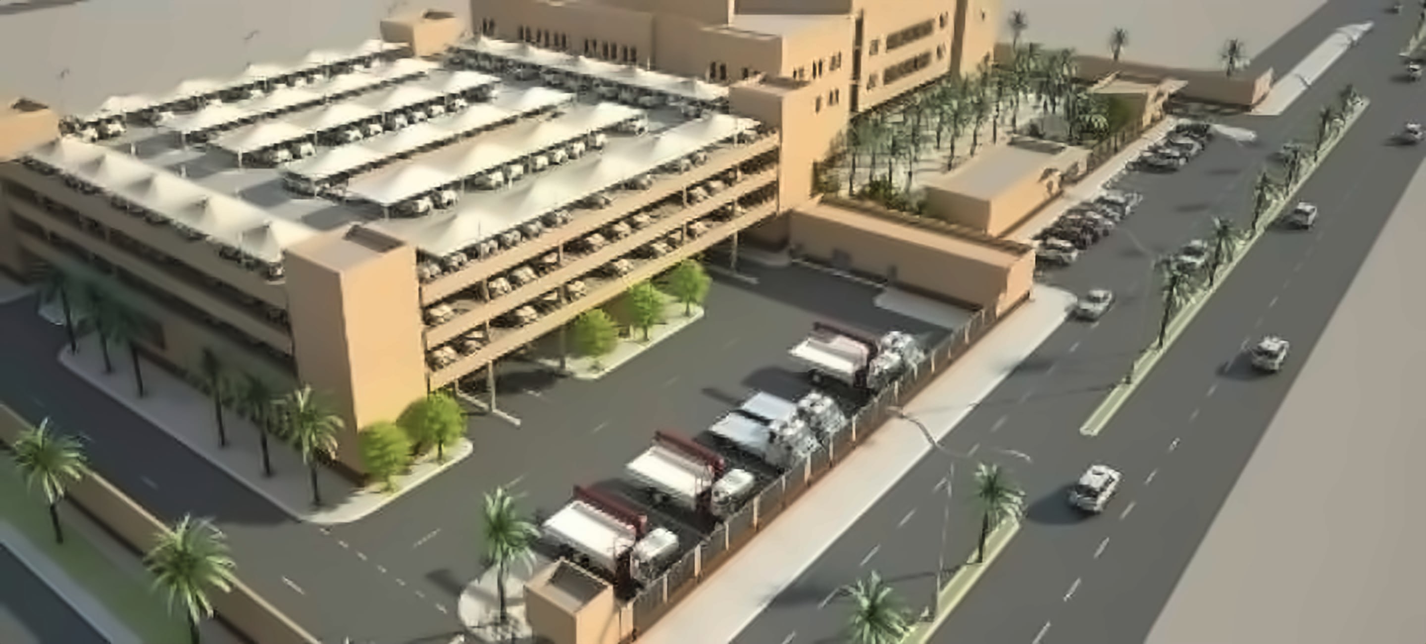 Render of the SAP-5 administrative complex
